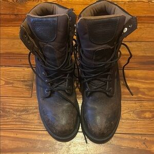 Men's Steel Toe Brown Leather work Boots